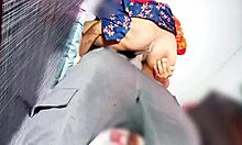Indische Dorffrau bekommt harten und romantischen Stehsex mit einem großen Schwanzhengst