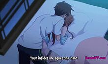 Il fratellastro e la sorellastra fanno sesso mattutino in un anime hentai