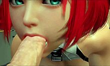 Roodharige MILF geniet van anale seks met goed bedeelde partner in 3D Hentai-spel