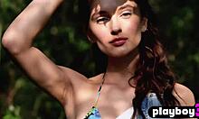 Gloria Sol, ein atemberaubendes brünettes Model, posiert nackt für dein Sehvergnügen