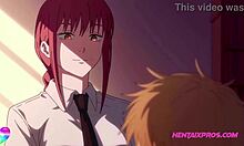 Szenvedélyes tanár és lelkes diák vesz részt egy forró találkozásban - szűretlen anime hentai